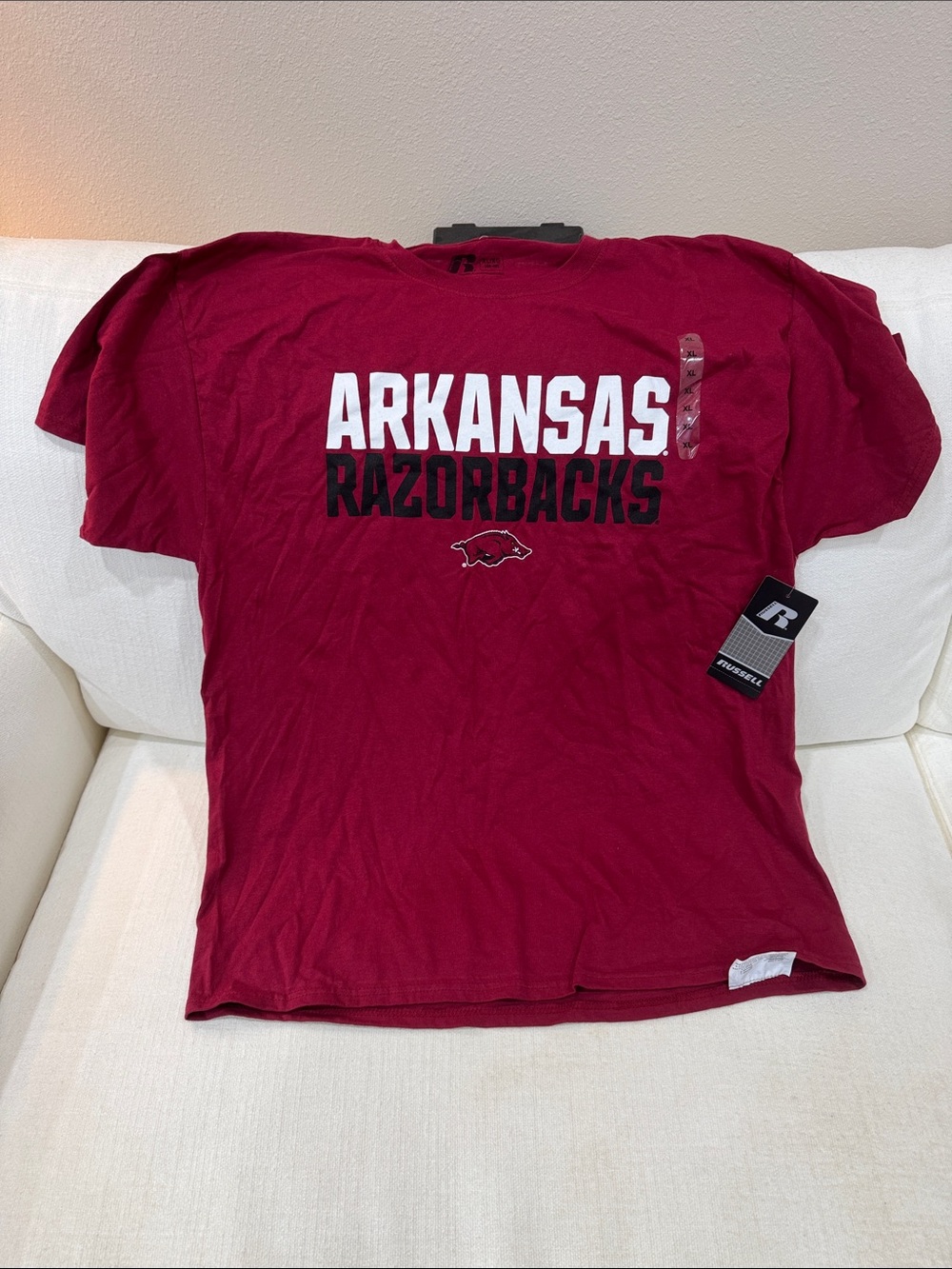 Russell Athletic Arkansas Razorbacks Tee - Cardinal
